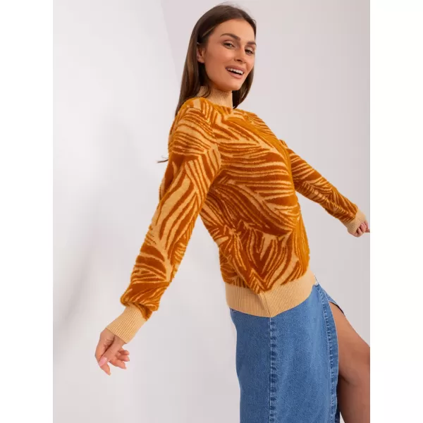  Dámský svetr WOOL FASHION ITALIA AT-SW-2357.96 CAMEL 