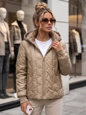 Dámská bunda DSTREET KARAMELOVÁ
