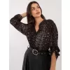Dámská košile OCH BELLA TW-KS-BI-7175A.25 DARK GREY