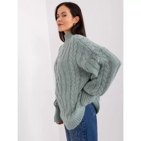  Dámský svetr WOOL FASHION ITALIA AT-SW-2363-2.04P MINT 