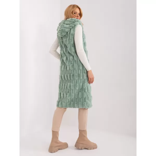  Dámská vesta WOOL FASHION ITALIA AT-KZ-2368-1.07 PISTACHIO 