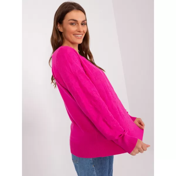  Dámský svetr WOOL FASHION ITALIA AT-SW-2231A.00P FUCHSIA 