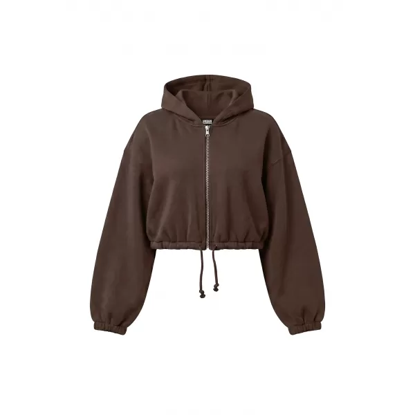 Dámská mikina URBAN CLASSICS TB8635-14274 CHOCOLATE BROWN 