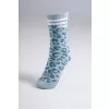 Crew ponožky s leopardím vzorem NEBBIA PRIMAL 106 BLUE LEOPARD