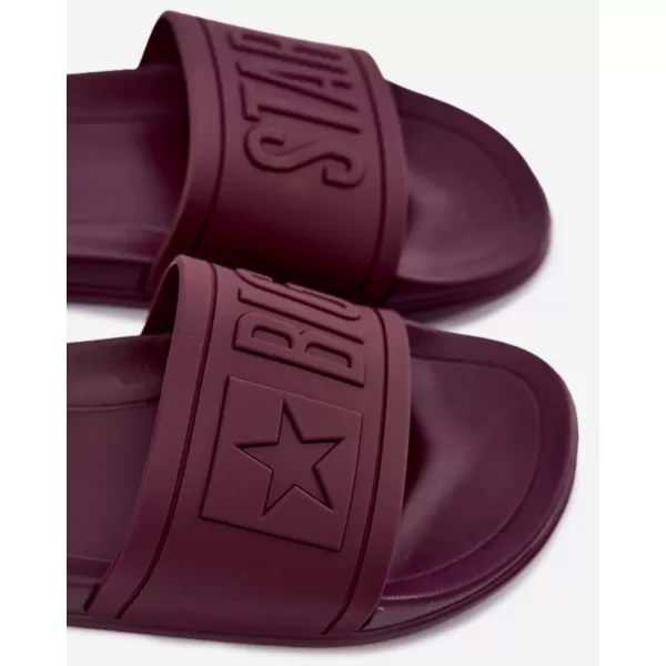  Dámské pantofle BIG STAR SHOES UU274070 VÍNOVÁ 