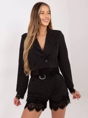 Dámská bunda ITALY MODA IT-MA-FL9972-1.92 BLACK AND SILVER