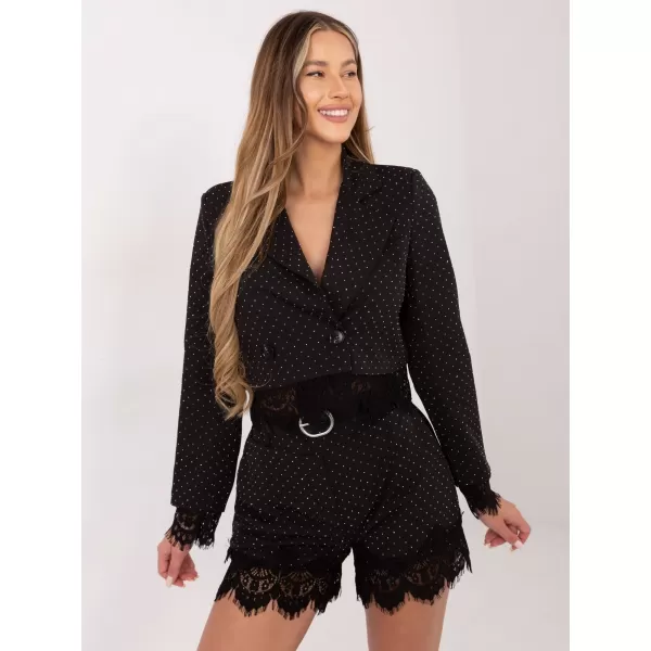  Dámská bunda ITALY MODA IT-MA-FL9972-1.92 BLACK AND SILVER 