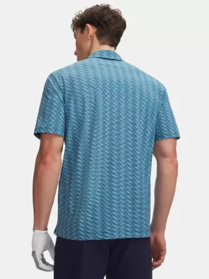 Pánské polo UNDER ARMOUR UA DRIVE CHILL PRINTED POLO 6009724-466 MODRÁ