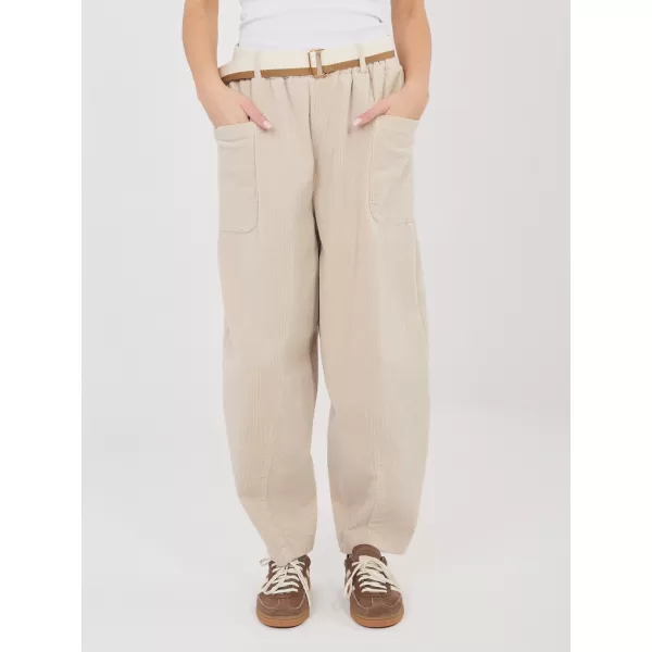  Dámské kalhoty RUE PARIS IT-SP-FL9665.14 LIGHT BEIGE 