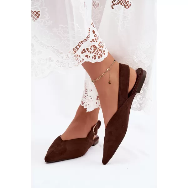  Dámské baleríny BOTO 9755 BROWN 