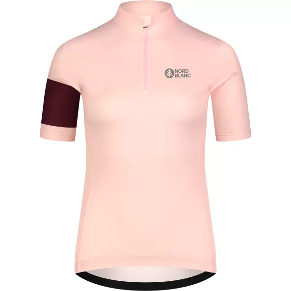  Dámský cyklo dres NORDBLANC ENTHUSIAST NBSLF8084 RŮŽOVÁ 