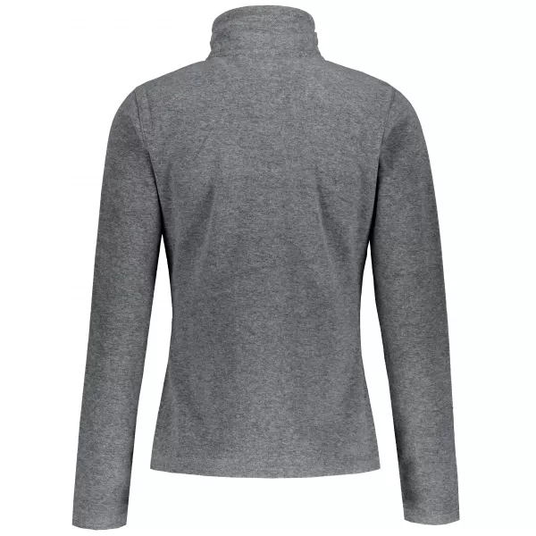  Dámská fleece mikina ALTISPORT ALW002853 ČERNÝ MELÍR 