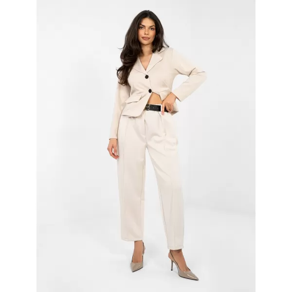  Dámské kalhoty ITALY MODA IT-SP-10006.76 LIGHT BEIGE 