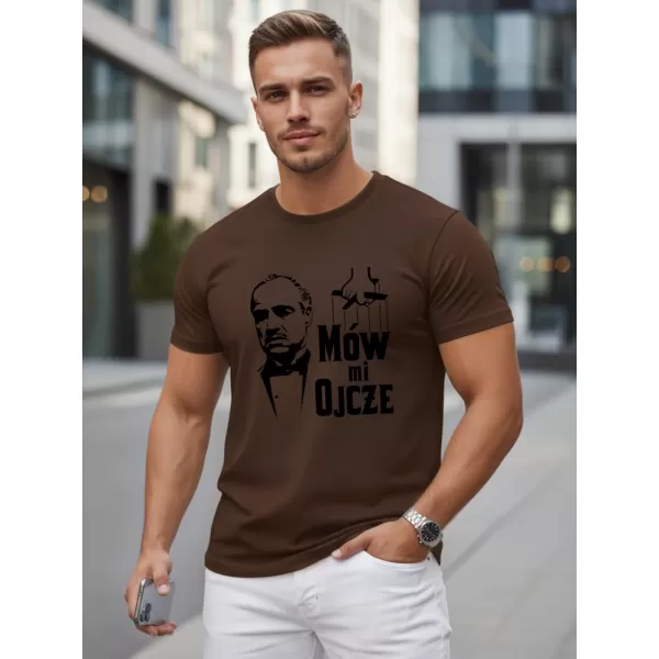  Pánské triko DSTREET HNĚDÁ 