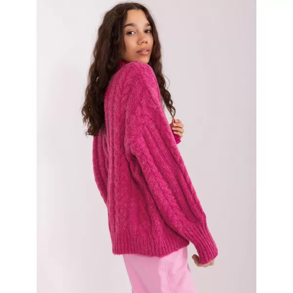  Dámský svetr WOOL FASHION ITALIA AT-SW-2363-2.04P FUCHSIA 