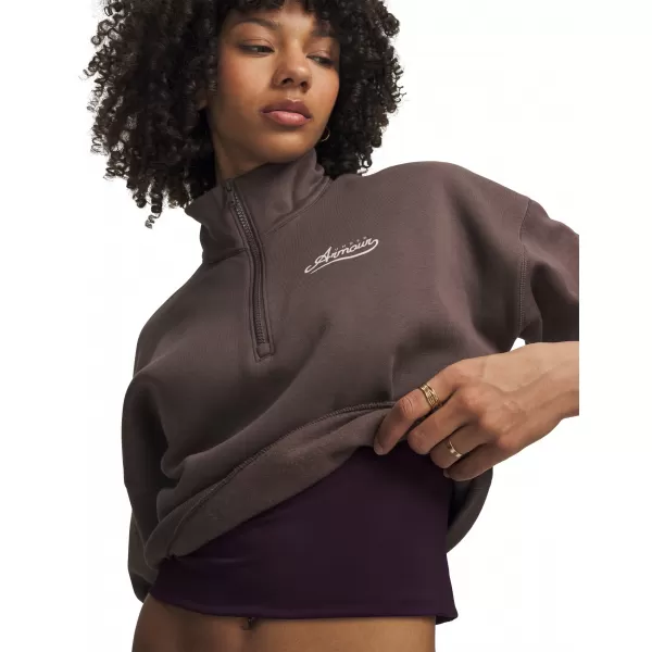 Dámská mikina UNDER ARMOUR RIVAL FLEECE VARSITY HZ 6016557-200 HNĚDÁ 