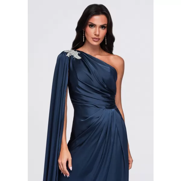  Dámské šaty LARICA LA-OM-DLR469 NAVY BLUE 