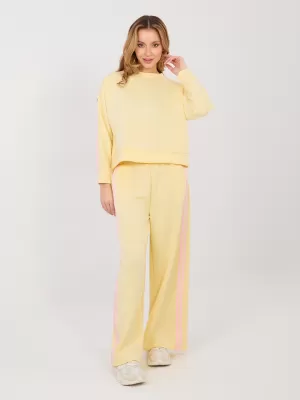 Dámská tepláková souprava RUE PARIS IT-KMPL-21772.12 BRIGHT YELLOW