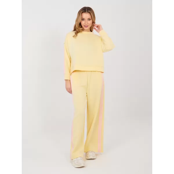  Dámská tepláková souprava RUE PARIS IT-KMPL-21772.12 BRIGHT YELLOW 