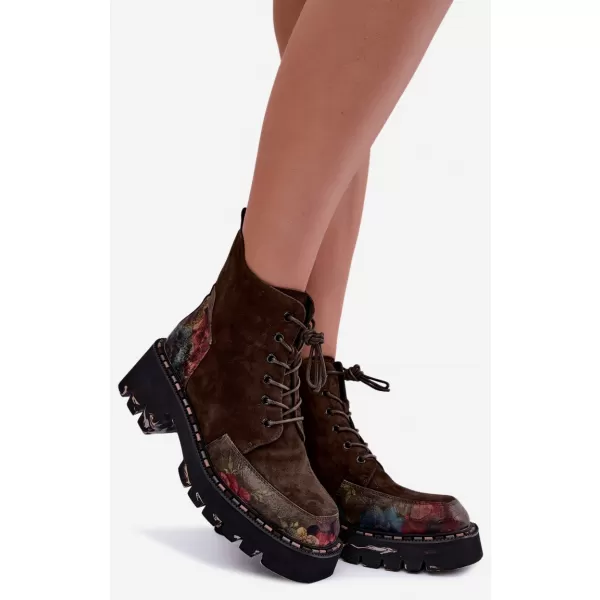  Dámské kotníkové boty ARTIKER 59C0250 BROWN 