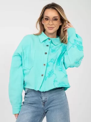 Dámská bunda RUE PARIS IT-KR-FL9993.77 TURQUOISE