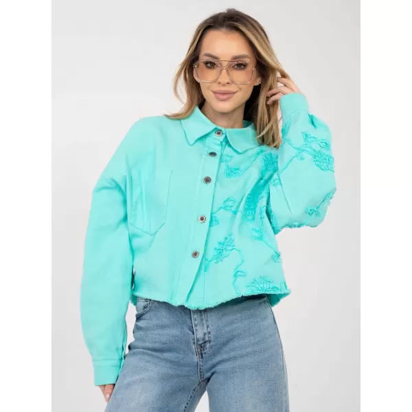  Dámská bunda RUE PARIS IT-KR-FL9993.77 TURQUOISE 