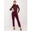 Dámské kalhoty FACTORY PRICE IT-SP-FL7690.64 BURGUNDY