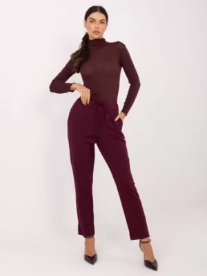 Dámské kalhoty FACTORY PRICE IT-SP-FL7690.64 BURGUNDY