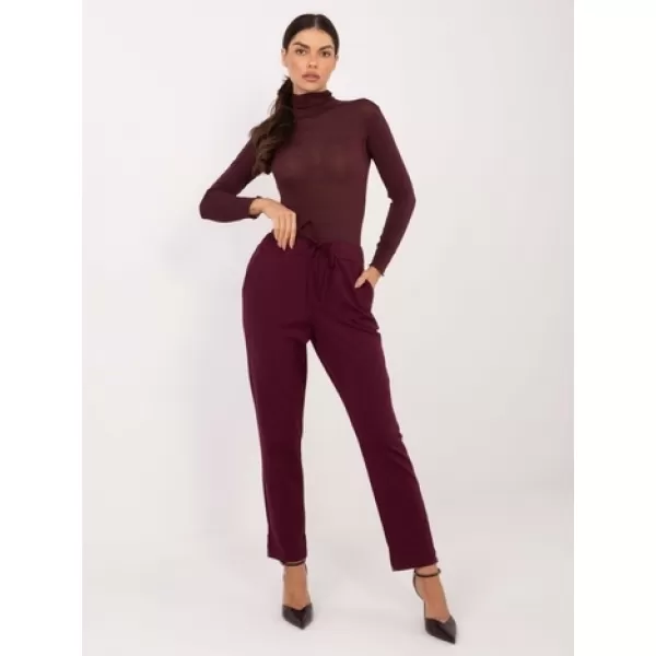  Dámské kalhoty FACTORY PRICE IT-SP-FL7690.64 BURGUNDY 