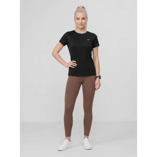  Dámské triko 4F 4FWMM00TTSHF3308 DEEP BLACK 