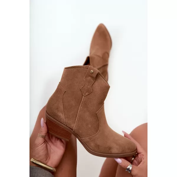  Dámské kotníkové boty BIG STAR SHOES TT274953 BÉŽOVÁ 