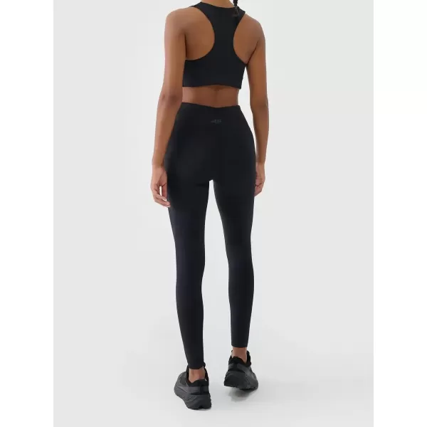  Dámské legíny 4F 4FWAW25TTIGF242 DEEP BLACK 
