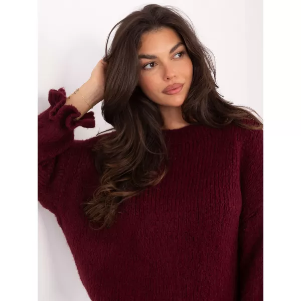  Dámský svetr ITALY MODA MI-SW-2912.10X BURGUNDY 