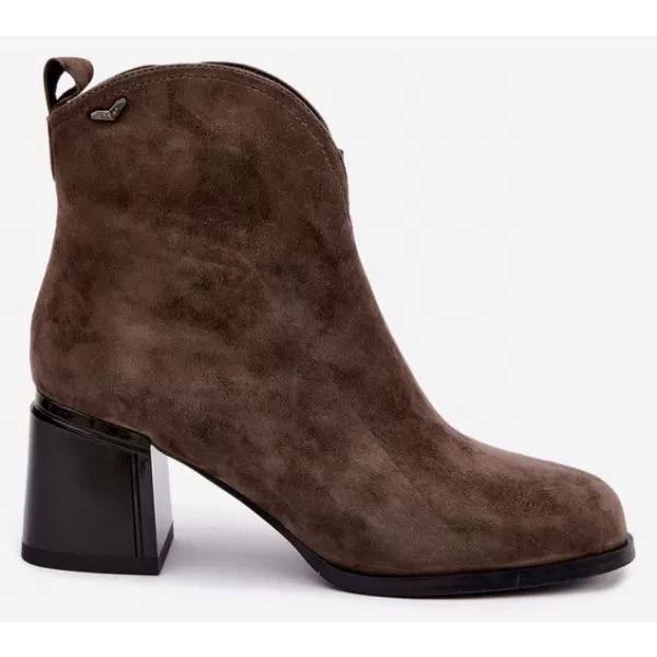  Dámské kotníkové boty VINCEZA 91178 BROWN 