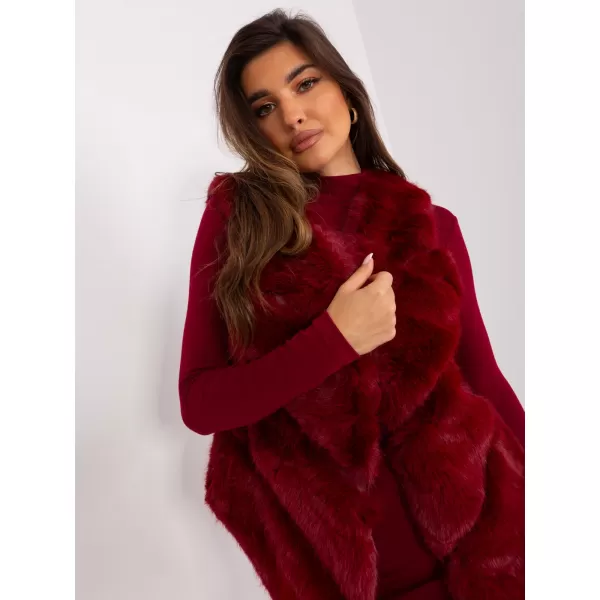  Dámská vesta WOOL FASHION ITALIA AT-KZ-2349.00P BURGUNDY 