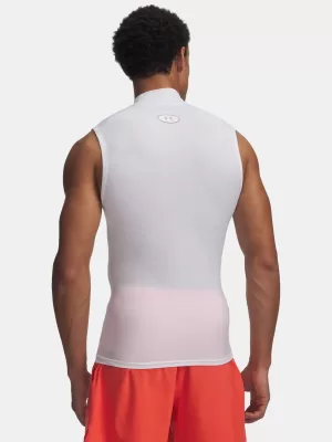 Pánské tílko UNDER ARMOUR HG ELITE SLEEVELESS MOCK 6015381-100 BÍLÁ