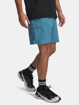 Pánské kraťasy UNDER ARMOUR VIBE WOVEN CARGO SHORT 1386560-466 MODRÁ
