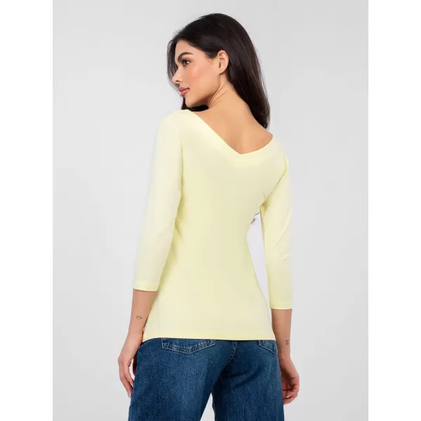  Dámské triko RUE PARIS RV-BZ-A1190.16 BRIGHT YELLOW 