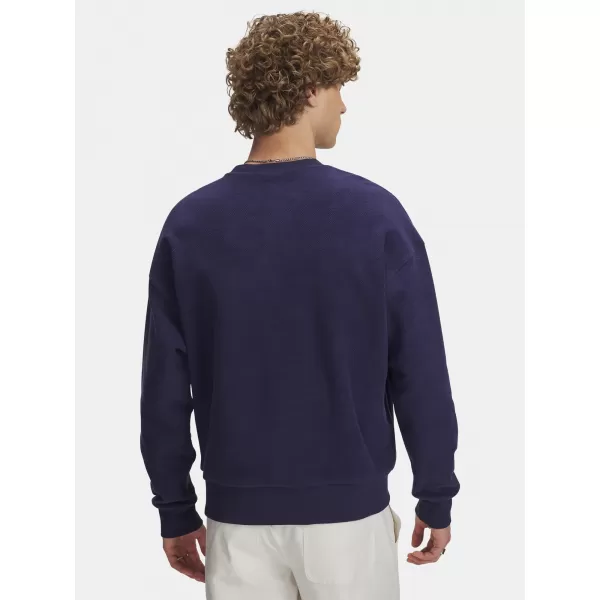  Pánská mikina UNDER ARMOUR ICON REV TERRY CREW 6003942-403 MODRÁ 