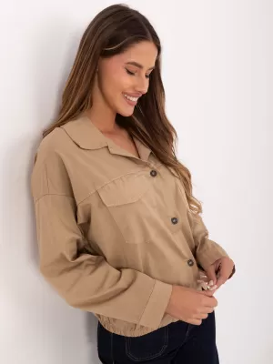 Dámská košile RUE PARIS IT-KS-FL9273.86 CAMEL