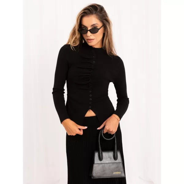  Dámský svetr ITALY MODA IR-SW-57817.17 BLACK 