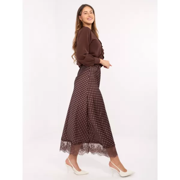  Dámská sukně RUE PARIS MI-SD-4213.52 BROWN 