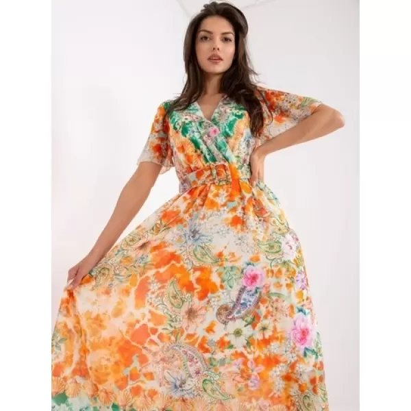 Dámské šaty ITALY MODA DHJ-SK-15967-1.01P ORANGE 