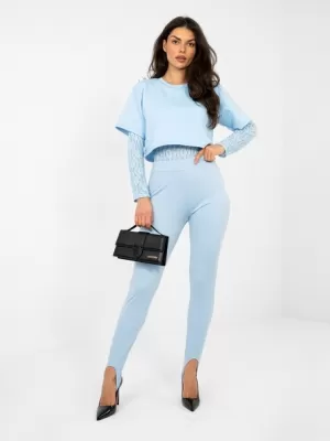 Dámské kalhoty RUE PARIS MI-SP-K22.65 LIGHT BLUE