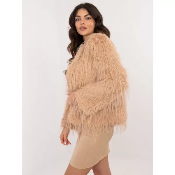  Dámská bunda WOOL FASHION ITALIA AT-KR-2359.96P CAMEL 