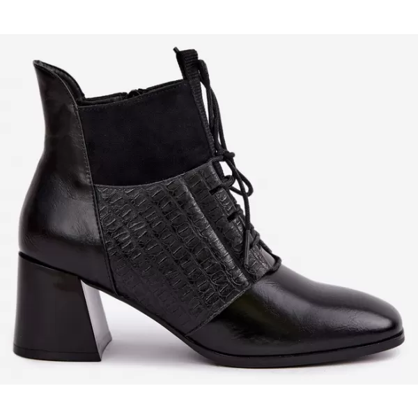  Dámské kotníkové boty VINCEZA 58670 BLACK 