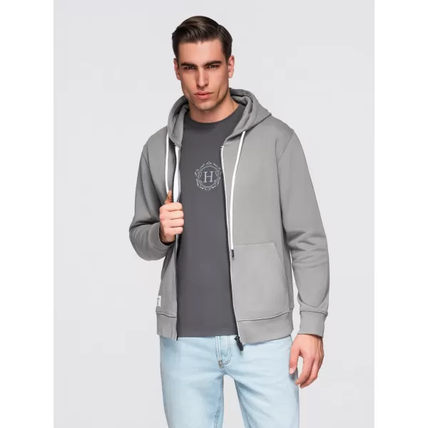  Pánská mikina OMBRE OM-SSBZ-0272 GREY 