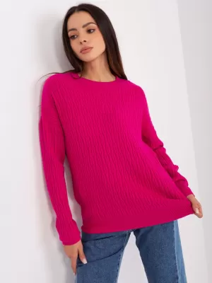 Dámský svetr WOOL FASHION ITALIA AT-SW-2338.14P FUCHSIA