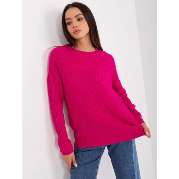  Dámský svetr WOOL FASHION ITALIA AT-SW-2338.14P FUCHSIA 