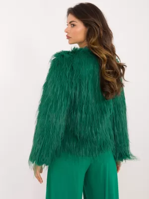Dámská bunda WOOL FASHION ITALIA AT-KR-2359.96P GREEN